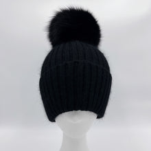 Load the image into the Gallery viewer, Hat with fox pom pom