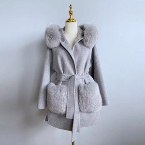 Shop Louis Vuitton Cashmere & Fur Coats by えぷた