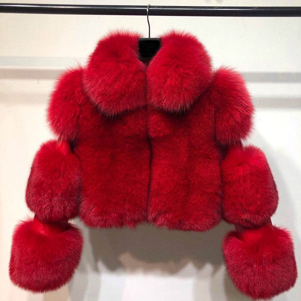 TWW Cuscino Per Seggiolino Auto In Pelliccia Di Volpe, Peluche - Foto 6